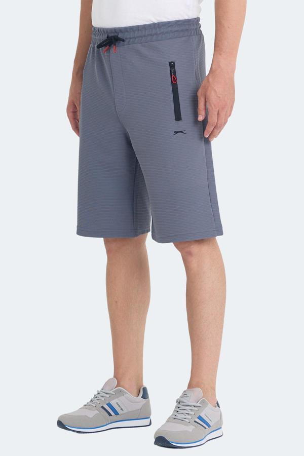 Slazenger OSAKU I Erkek Cepli Koyu Gri Şort - Image 1