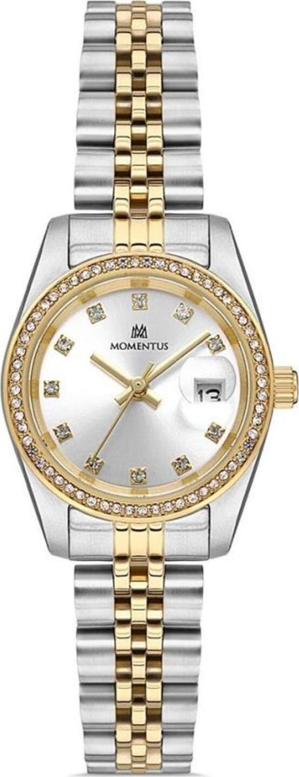 Momentus Sw135t-02sg Altın Kaplama Taşlı Kadın Kol Saati - Image 1