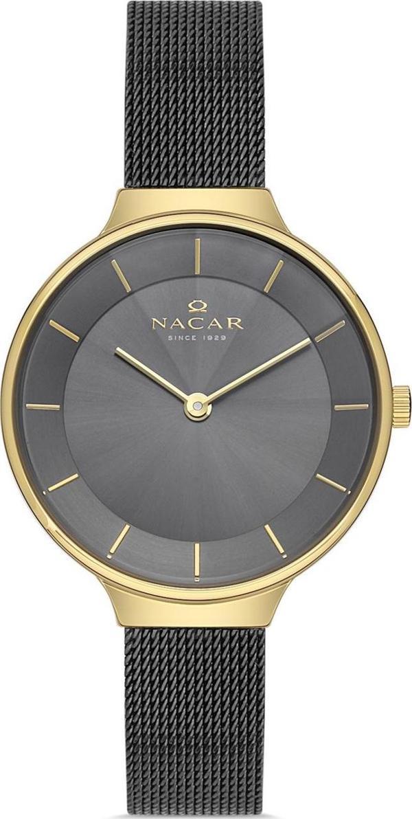 Nacar NC17-3920549-DGM Gri Hasır Band Kadın Kol Saati - Image 1