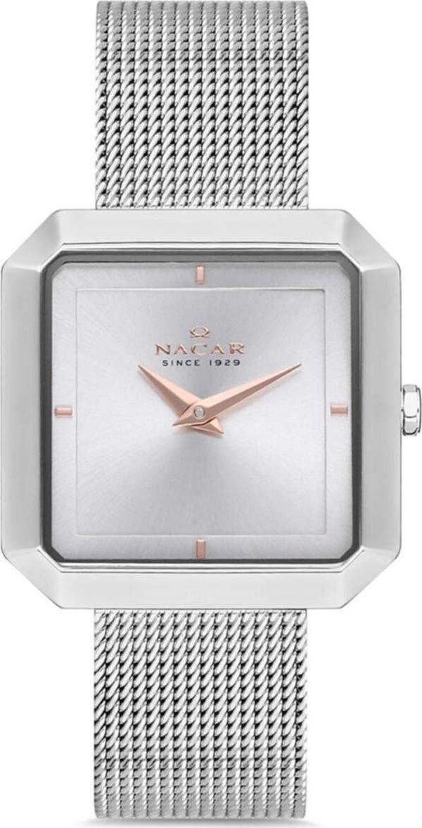 Nacar NC18-3914C013-ASM Çelik Hasır Band Kadın Kol Saati - Image 1