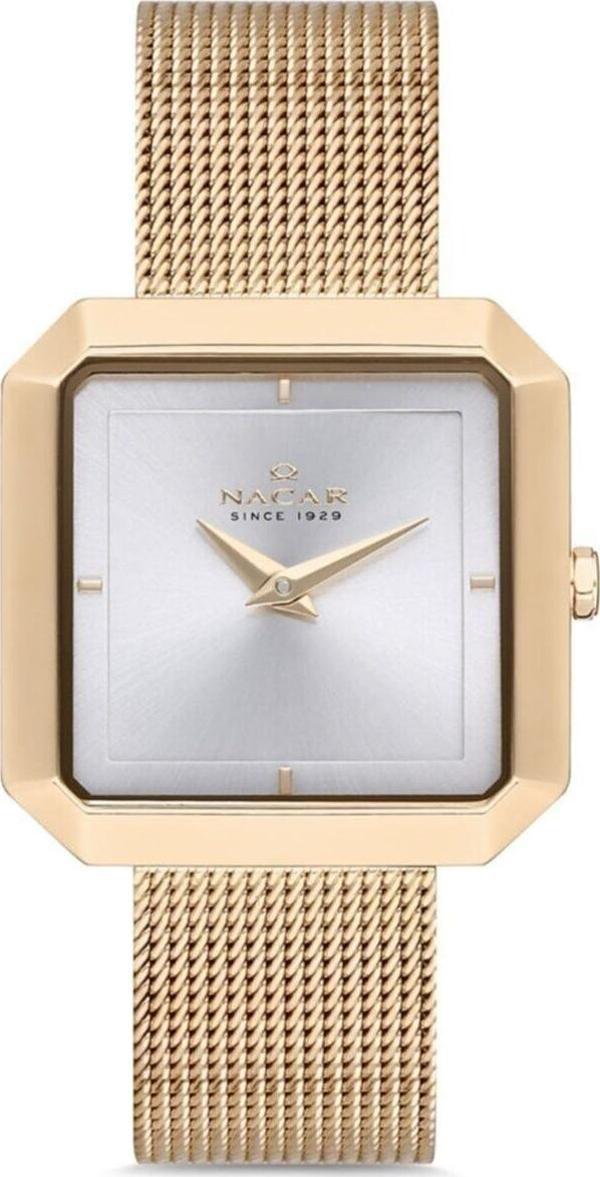 Nacar NC18-3914C013-DSM Sarı Hasır Band Kadın Kol Saati - Image 1