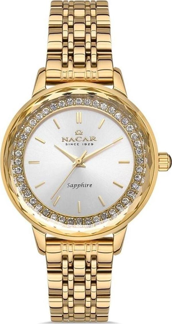 Nacar NC33-398223-DWMS Sarı Metal Band Kadın Kol Saati - Image 1