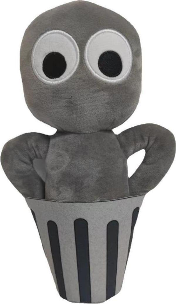 Schulzz Rainbow Friends Gri Kovalı Ithal Peluş Oyuncak 25Cm - Image 1