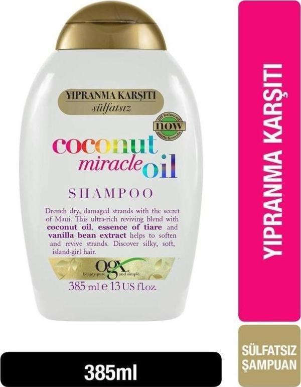 Ogx Yıpranma Karşıtı Coconut Miracle Oil Şampuanı 385 ml - Image 1