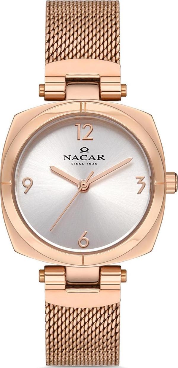 Nacar NC36-392025-RSM Pembe Hasır Band Kadın Kol Saati - Image 1