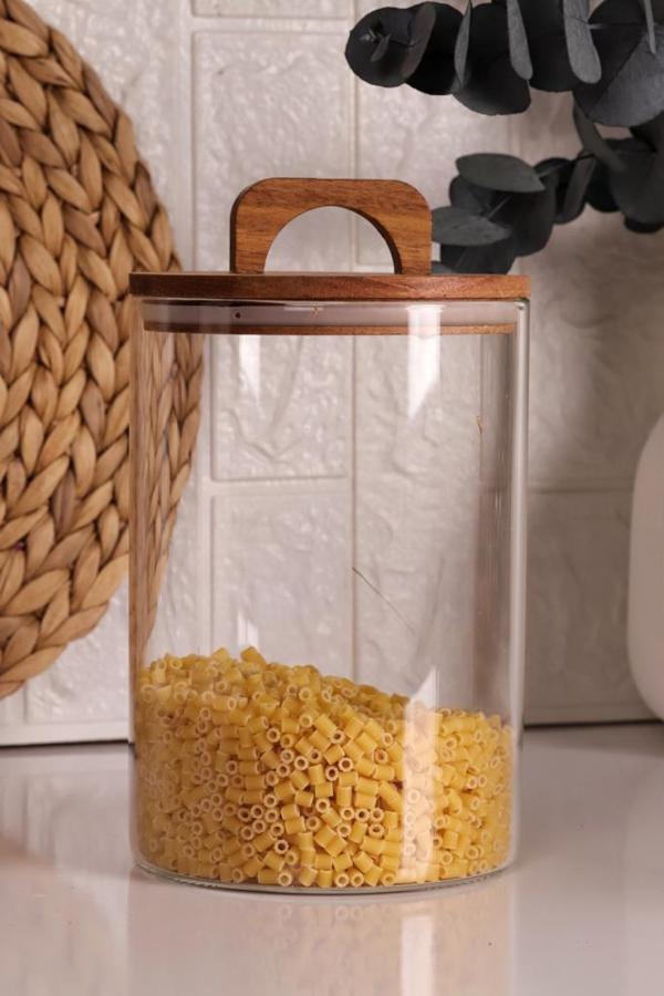 Mien Akasya Kapaklı Cam Saklama Kavanozu 2500 Ml - Image 1