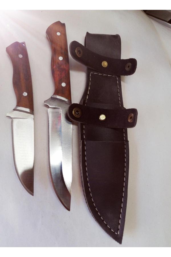 Efsoon Organics 2 Li Baba Oğul Bıçak Seti , Kamp Bıçağı , Outdoor Bıçak Günlük Kullanım Bıçağı - Image 1