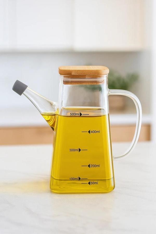 Bambum Rafa - Bambu Kapaklı Yağdanlık 550ml - Image 1