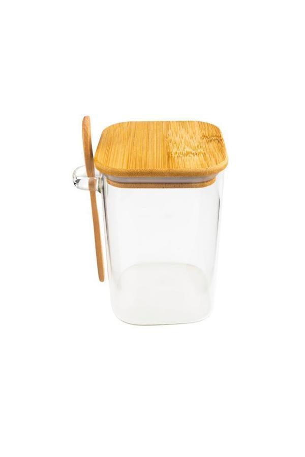 Bambum Spicy - Kaşıklı Cam Saklama Kabı 12cm - Image 1