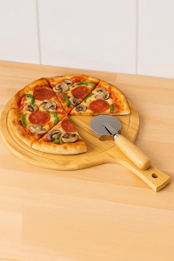 Bambum Napoli - Döner Bıçaklı Yuvarlak Pizza Tahtası - Image 1
