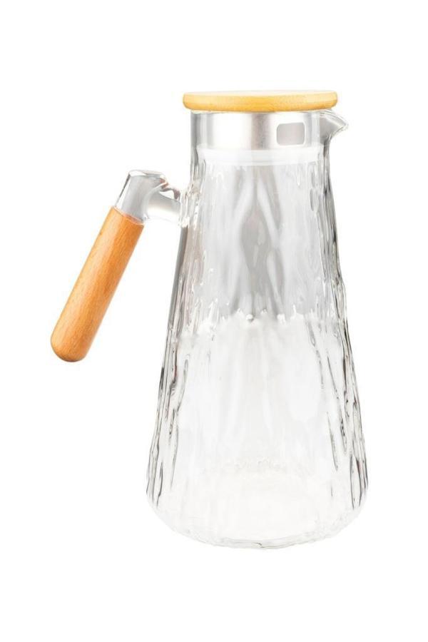 Bambum Buzul - Bambu Kapaklı Cam Sürahi - Image 1