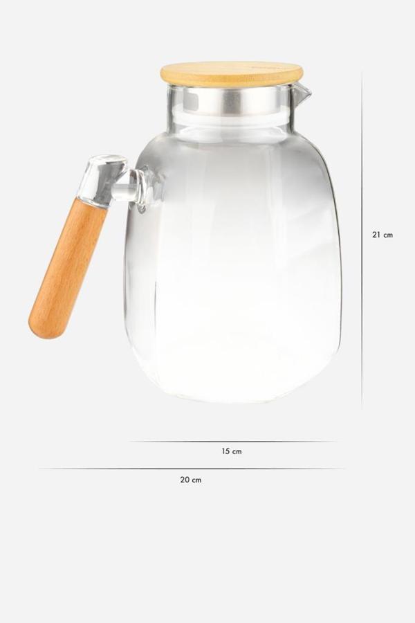 Bambum Care - Bambu Kapaklı Cam Sürahi - Image 1
