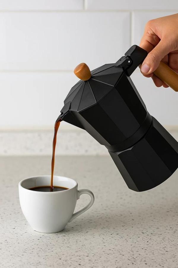 Bambum Garen - Moka Pot 9 Fincan Siyah - Image 1