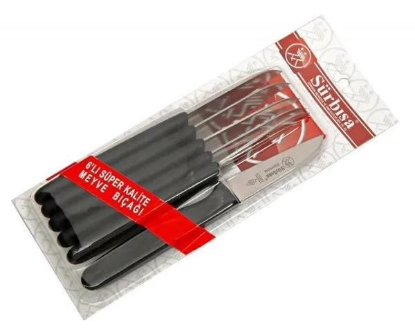 61007 - Sürmene Meyve Bıçağı 7,5 Cm 6 Lı - Image 1