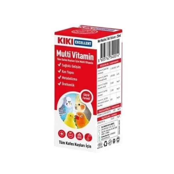 Kiki Excellent Kuşlar için Multi Vitamin Sıvı Damla 25 Ml - Image 1