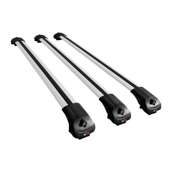 Fiat Stilo Multi Wagon 2003-2007 Arası ile Uyumlu ACE-1 Ara Atkı Tavan Barı Gri 3 Adet - Image 1