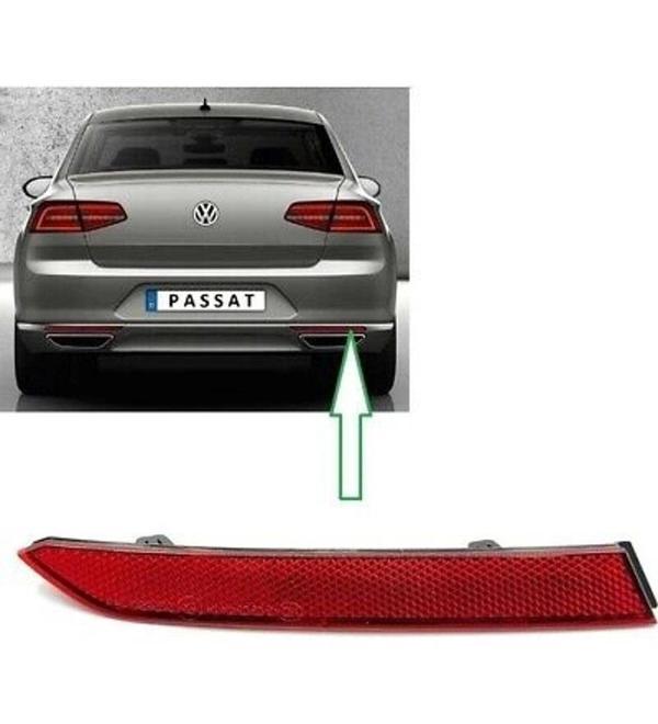 Volkswagen Passat 2015 Sonrası Arka Tampon Reflektörü Sağ - Image 1