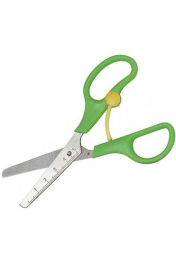 Kizilelmada Yaylı Cetvelli Öğrenci Makas – Kolay Kullanım & Ölçü Kolaylığı - Image 1