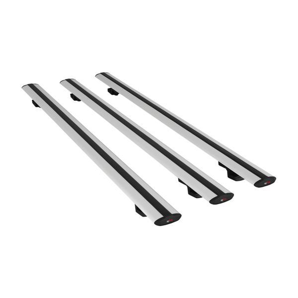 Toyota Land Cruiser Prado (J150) 2010-2023 Arası ile Uyumlu BASIC Model Ara Atkı Tavan Barı Gri 3 Adet - Image 1