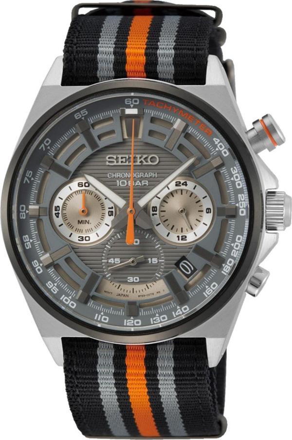 Seiko Ssb403p1 41 Mm Hasır Kordonlu Kronolu Erkek Kol Saati - Image 1