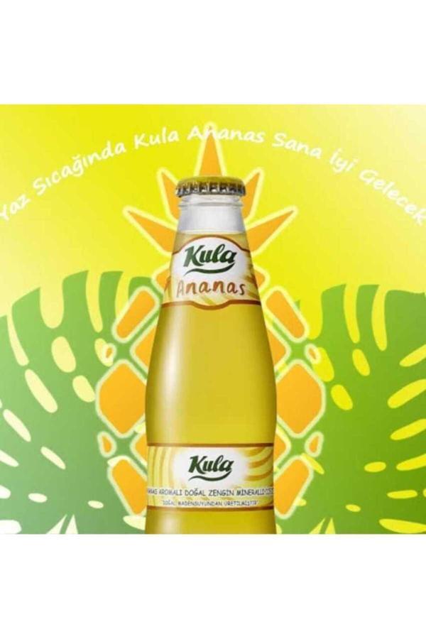 Kula Ananas Aromalı Doğal Mineralli Maden Suyu 200 Ml X 24 Cam Şişe (6 X 4’Lü Paket) - Image 1