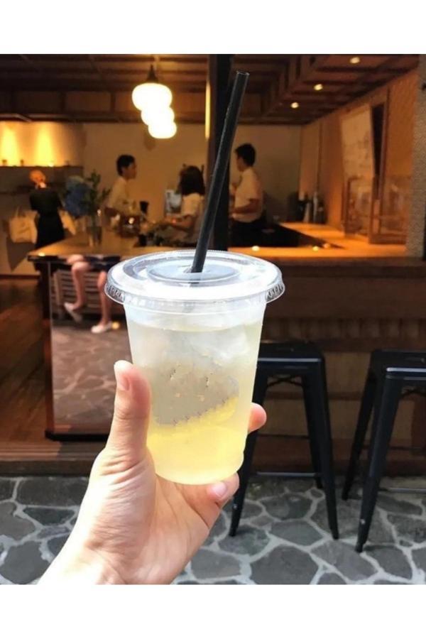 Kizilelmada 50’Li 400 Cc Plastik Ped Bardak | Limonata, Milkshake, Soğuk İçecek Bardağı” - Image 1