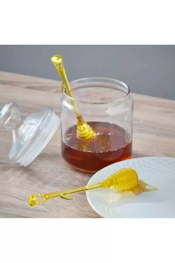 Kizilelmada Dayanıklı Plastik Bal Kaşığı – 1 Adet, Hafif Ve Kullanışlı - Image 1