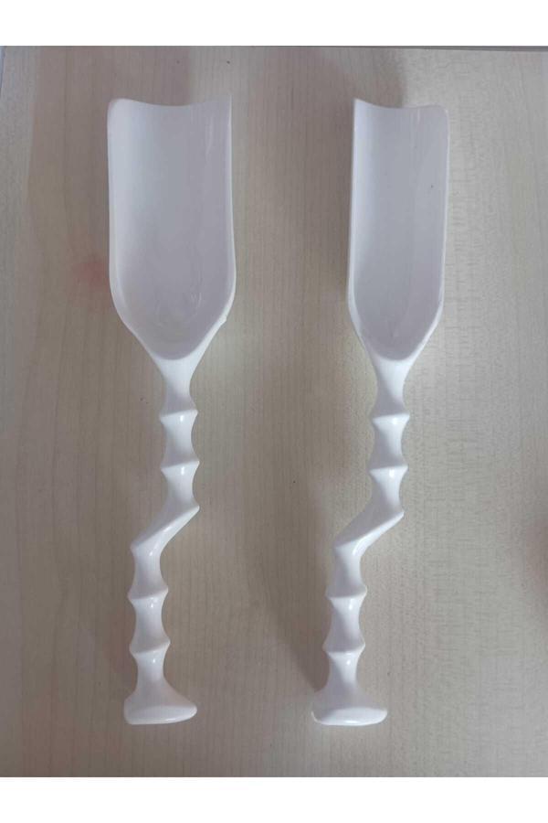 Kizilelmada Mutfak İçin 2’Li Plastik Erzak Kaşığı 19 Cm - Image 1
