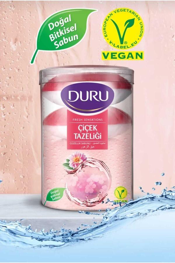 Duru Duru Vegan Fresh Sensection Çiçek Tazeliği Katı Duş Sabunu – Bitkisel & Ferahlatıcı - Image 1