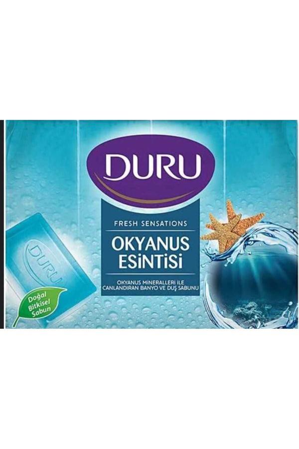 Duru Duru Fresh Sensection Okyanus Esintisi 4’Lü Katı Duş Sabunu – Ferahlatıcı Deniz Nefesi, Bitkisel Formül - Image 1