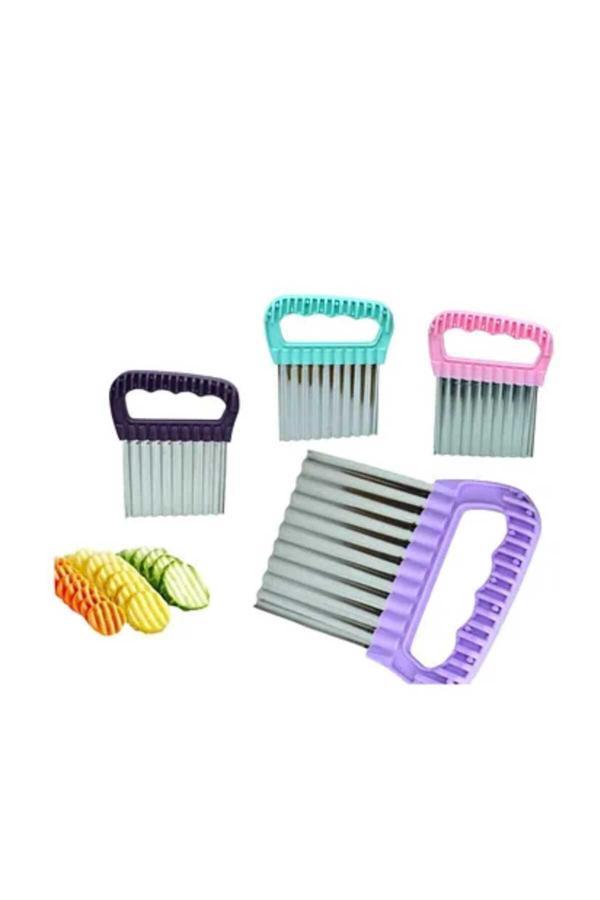 Kizilelmada Şık Tasarımlı 1 Adet Pembe Sebze Meyve Dilimleyici – Ergonomik Ve Kullanışlı - Image 1