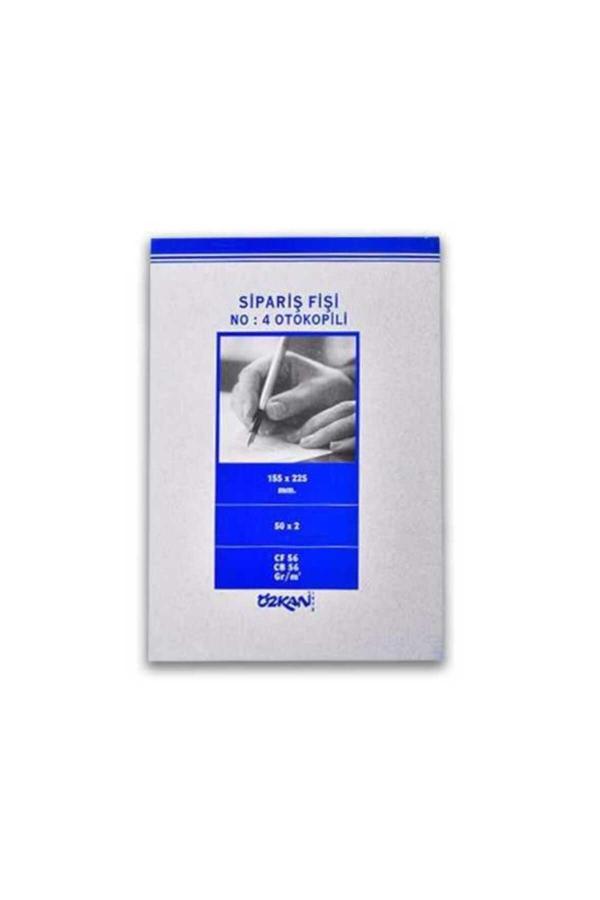 Özkan Özkan Sipariş Fişi No:4 – 155×225 Mm, 50X2 Nüsha, Otokopili 2Li Set - Image 1