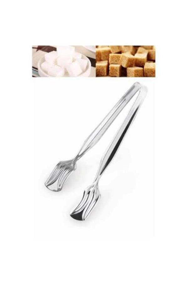 Kizilelmada 12 Cm Paslanmaz Çelik Şeker Maşası - Pratik Ve Dayanıklı - Image 1