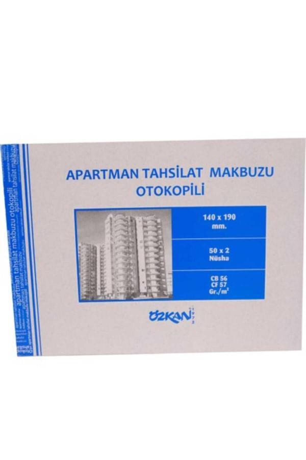 Özkan Özkan Apartman Tahsilat Makbuzu Otokopili 140X190 Mm 50X2 Nüsha – 2’Li Ekonomik Set - Image 1