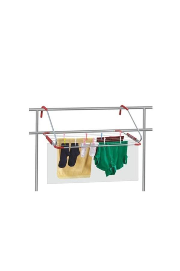 Kizilelmada Yer Kaplamayan Dirsekli Metal Balkon Çamaşır Kurutmalığı - Image 1