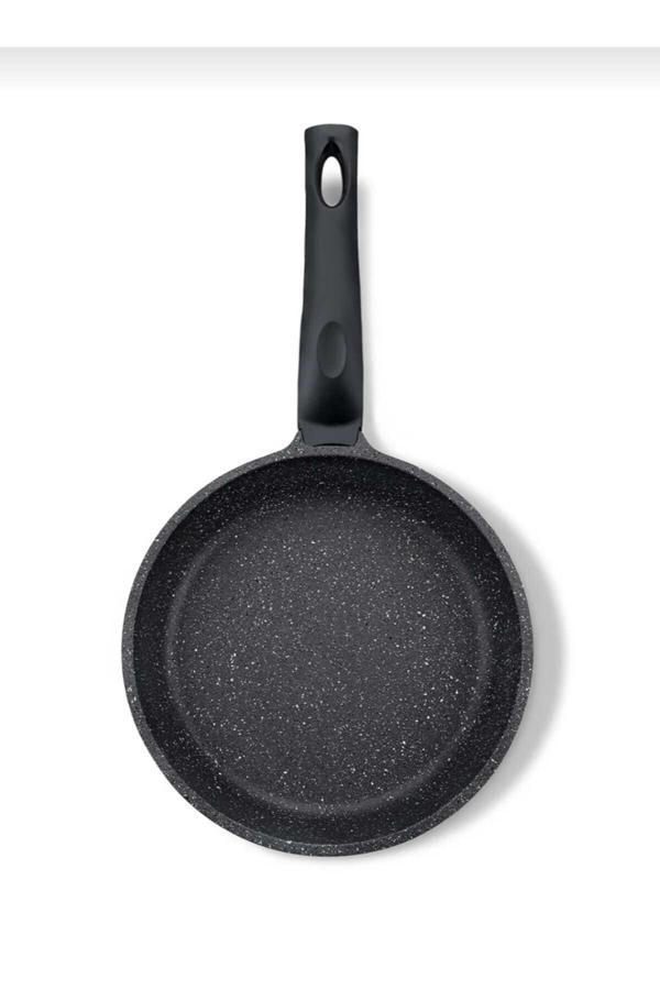 Kizilelmada 24 Cm Siyah Saplı Granit Tava – Yapışmaz Ve Dayanıklı Yüzey - Image 1