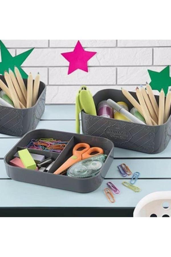 Kizilelmada 3 Katlı Organizer Düzenleyici Set – Partik Ve Yer Tasarruflu 160X120X135 Mm - Image 1