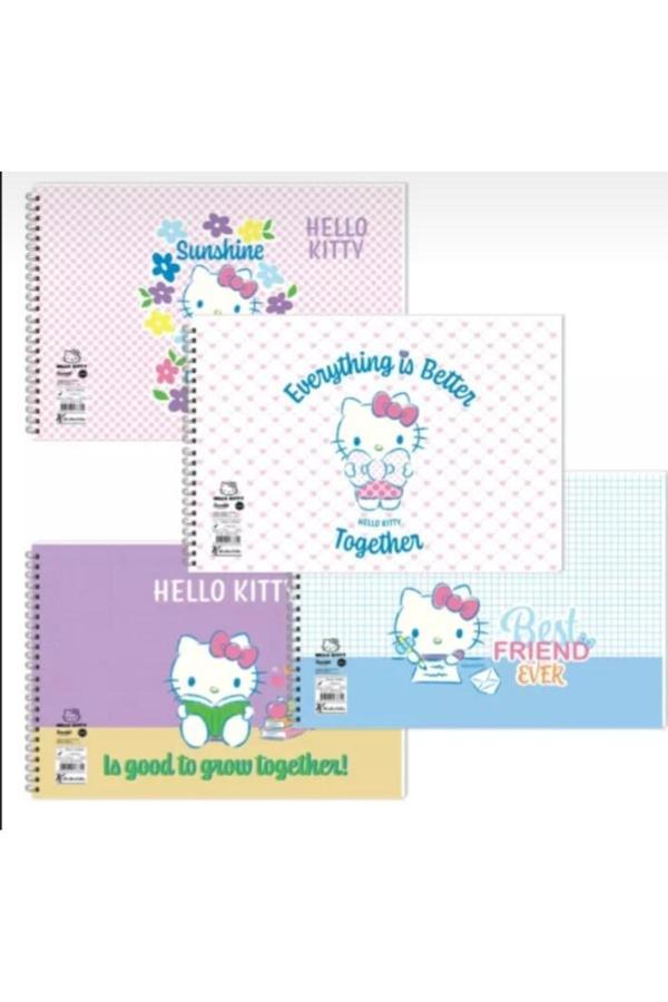 Kizilelmada Hello Kitty 25X35 Cm Orta Boy Resim Defteri 4’Lü – Çocuklar İçin Eğlenceli - Image 1
