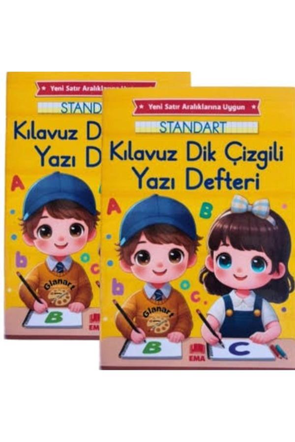 Kizilelmada Orta Boy 24X17 Cm 2’Li Kılavuz Dik Çizgili Defter – 1. Sınıf Öğrencileri İçin - Image 1