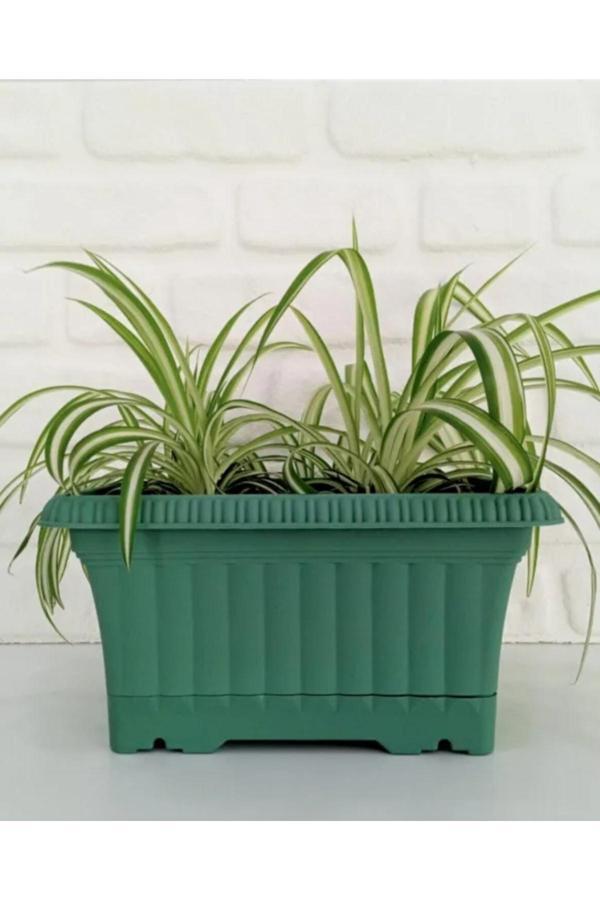 Kizilelmada Ova Balkon Saksı No:1 – 27X16 Cm, 3.5 Litre Dikdörtgen Saksı - Image 1