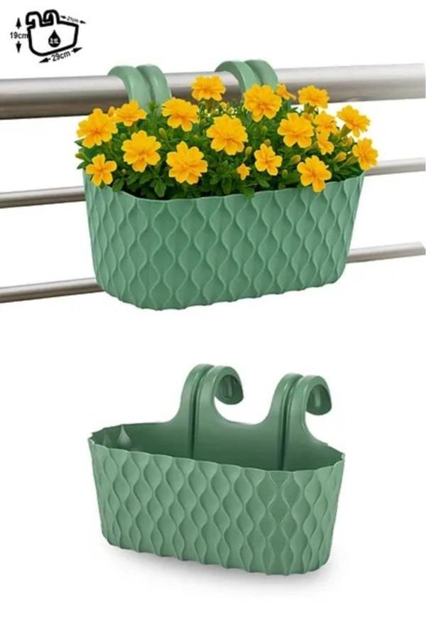 Kizilelmada Venüs 3 Litre Askılı Balkon Saksı – 11X29 Cm, No:2, Derinlik 11 Cm - Image 1