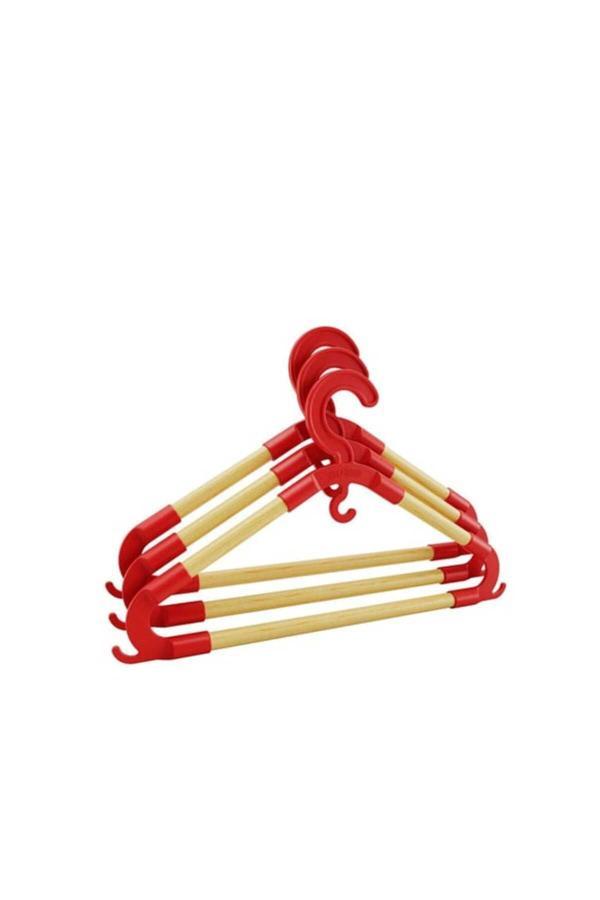 Kizilelmada 31X18 Cm Ahşap Askı – 4-7 Yaş Çocuk Kıyafetleri İçin, Sağlam Ve Hafif - Image 1