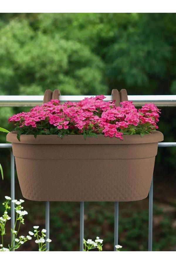 Kizilelmada Geniş Hacimli Askılı Saksı – 6.2 Litre, 37X27.5X26 Cm, Pratik Askı Sistemli - Image 1
