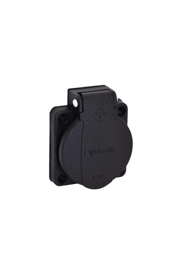 Tp Electric T-Plast 1X16A 220V Pano Prizi Siyah - Image 1