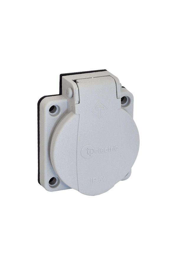 Tp Electric 1X16A Pano Prizi Ip54 (Gri) - Image 1