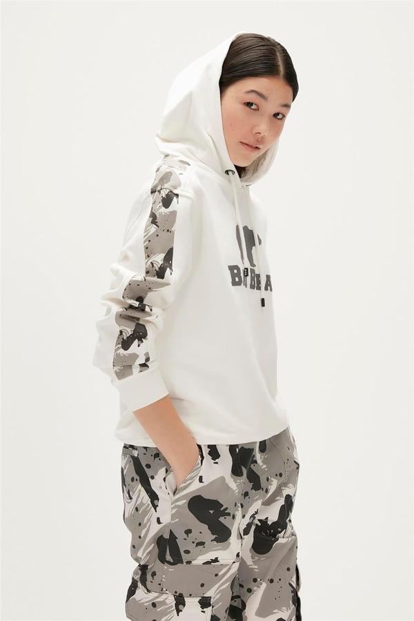 Gwen Hoodie Off-White Beyaz  Kapüşonlu Kadın Sweatshirt - Image 1