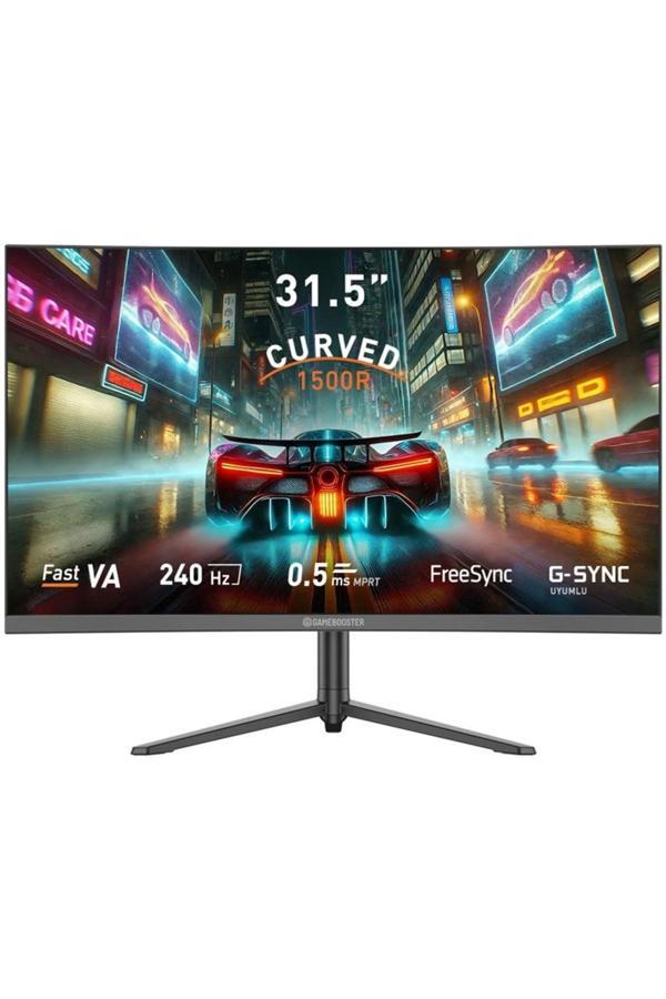 Gamebooster 31.5" Gb-32C240Fp 240Hz 0.5Ms Fast Va Fhd Pivot Curved Rgb Gaming Monitör Hdm+Dp - Image 1