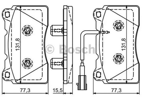 BOSCH B 0986494539 Ön Fren Balatası – Audi A3, A4 ve Q3 İçin Uyumlu - Image 1