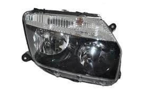 Dacia Duster 2010-2013 Sağ Far Siyah Çerçeveli Manuel Ayarlı - Image 1