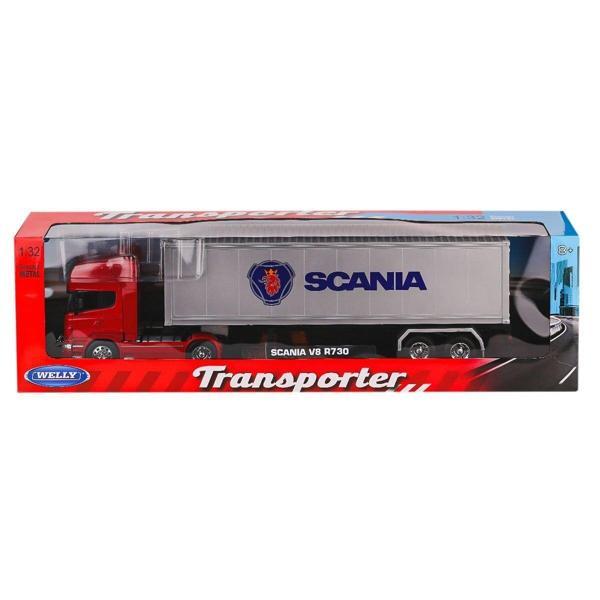 32671S-W Welly Scania Transporter V8 R730 1:24 -Karsan Oyuncak - Image 1